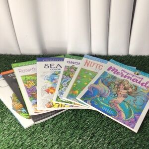Bundle of adult coloring books